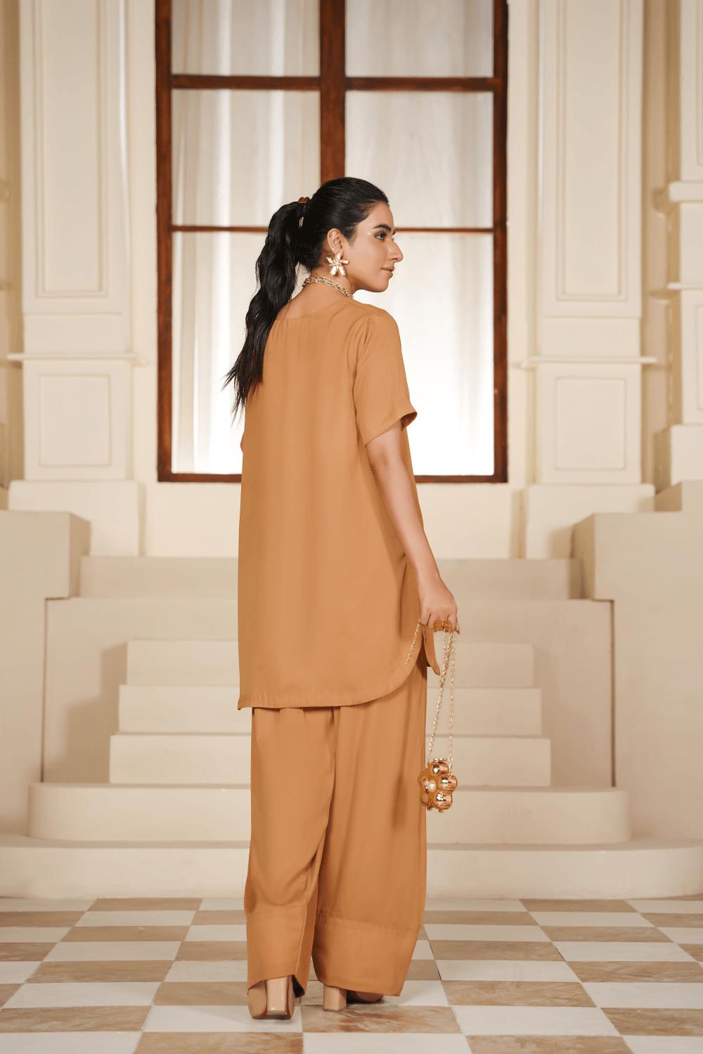 DESERT CAMEL BROWN CO-ORD SET - Mahriza