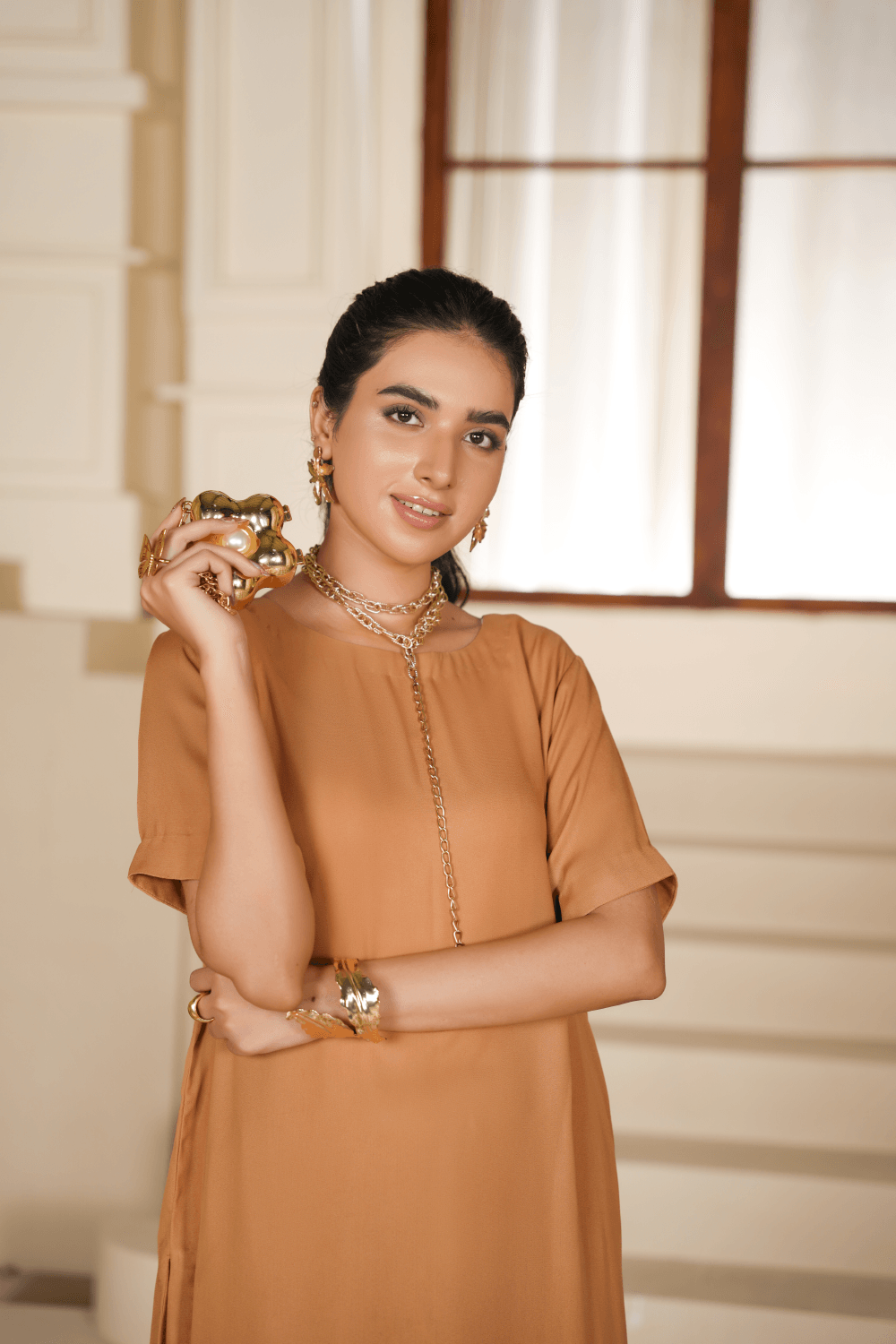 DESERT CAMEL BROWN CO-ORD SET - Mahriza