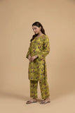 Floral Lime Khaddar 2-Piece  Winter Ready Printed Suit for Women