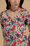 Multicolor Floral Khaddar 2-Piece Vibrant Winter Printed Suit for Women