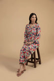 Multicolor Floral Khaddar 2-Piece Vibrant Winter Printed Suit for Women