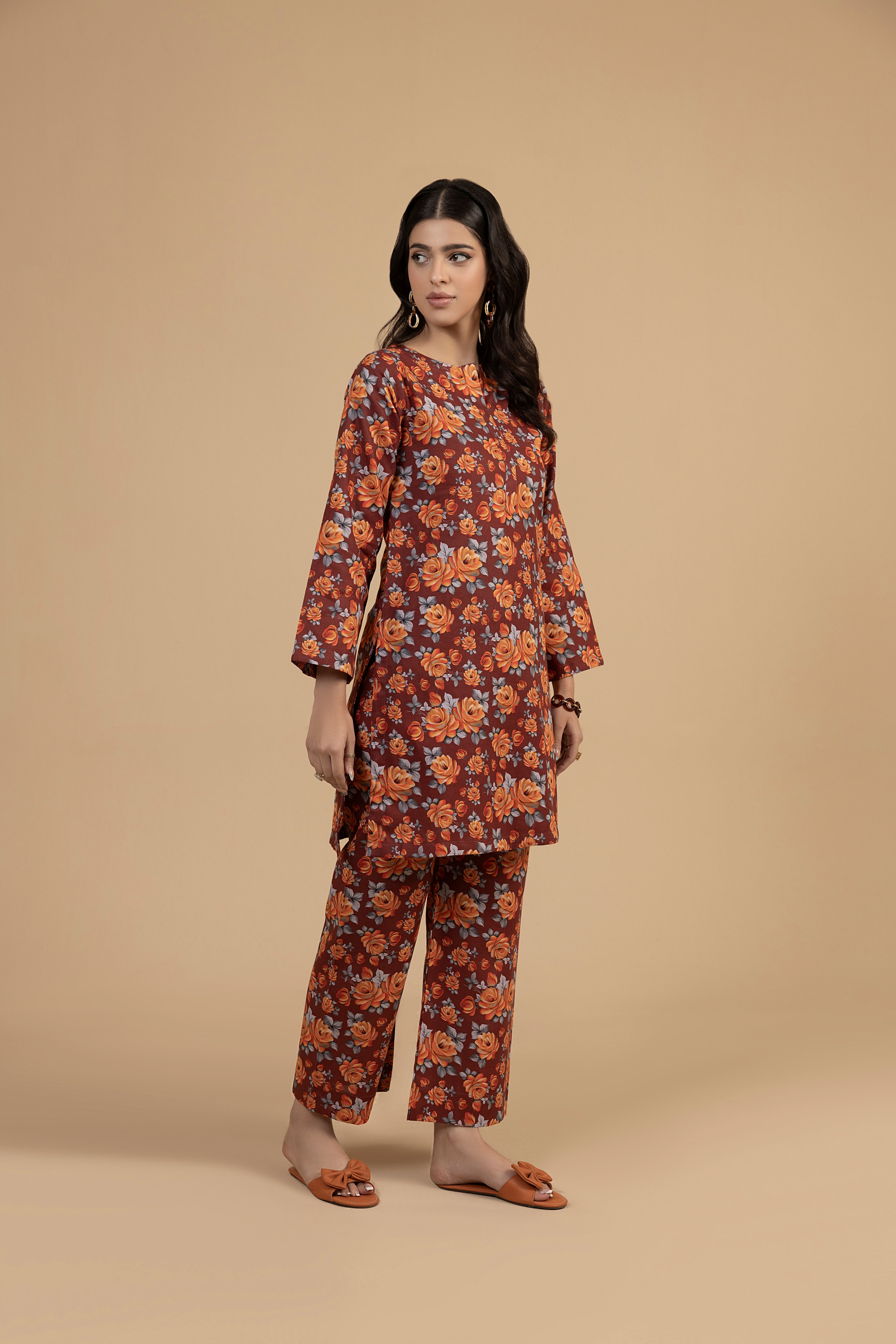 Stitched 2PC Khaddar Suit - MK011