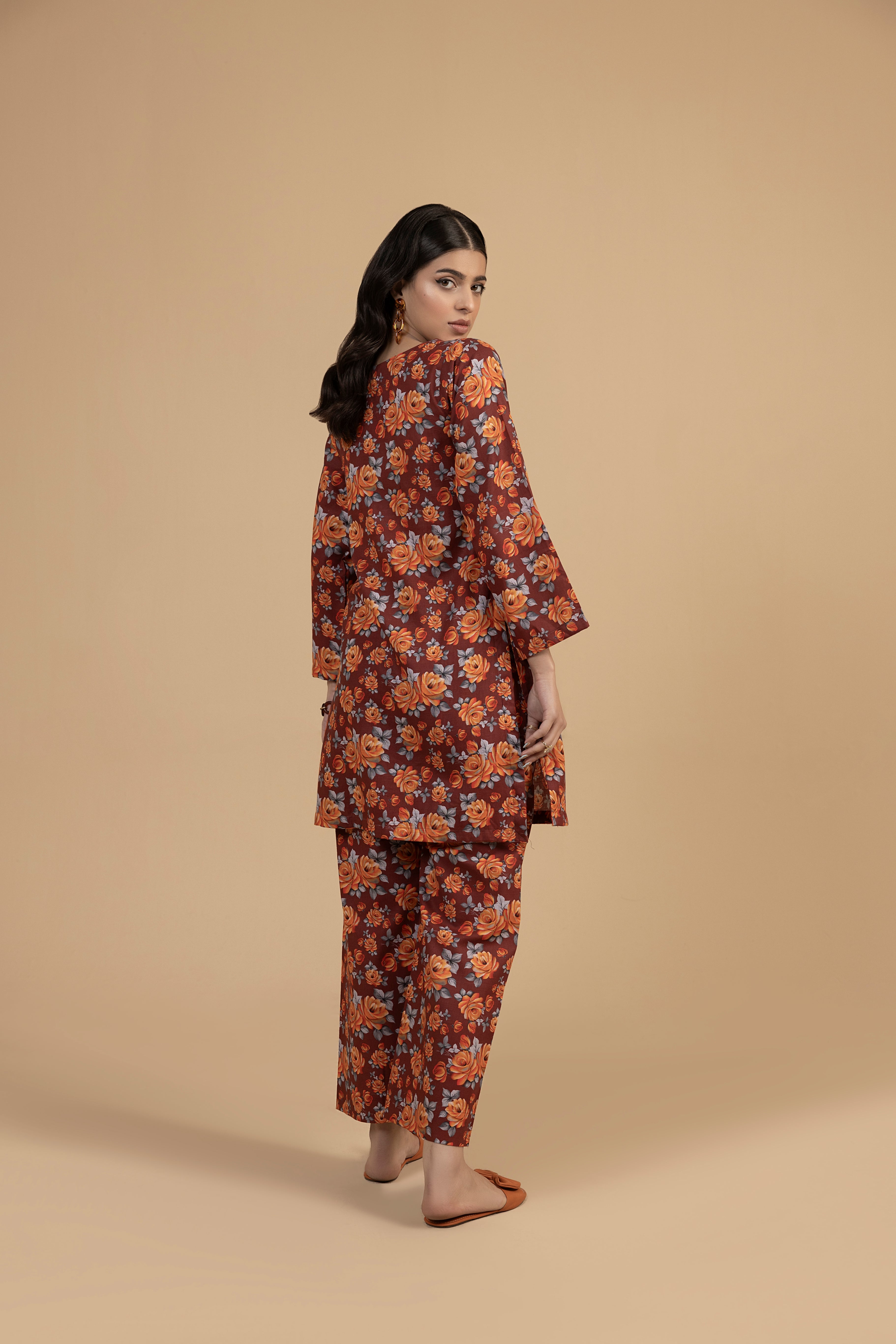 Stitched 2PC Khaddar Suit - MK011