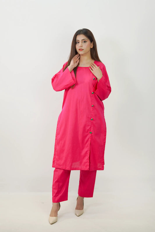 2PC Stiched  Plan Lawn  ML 10