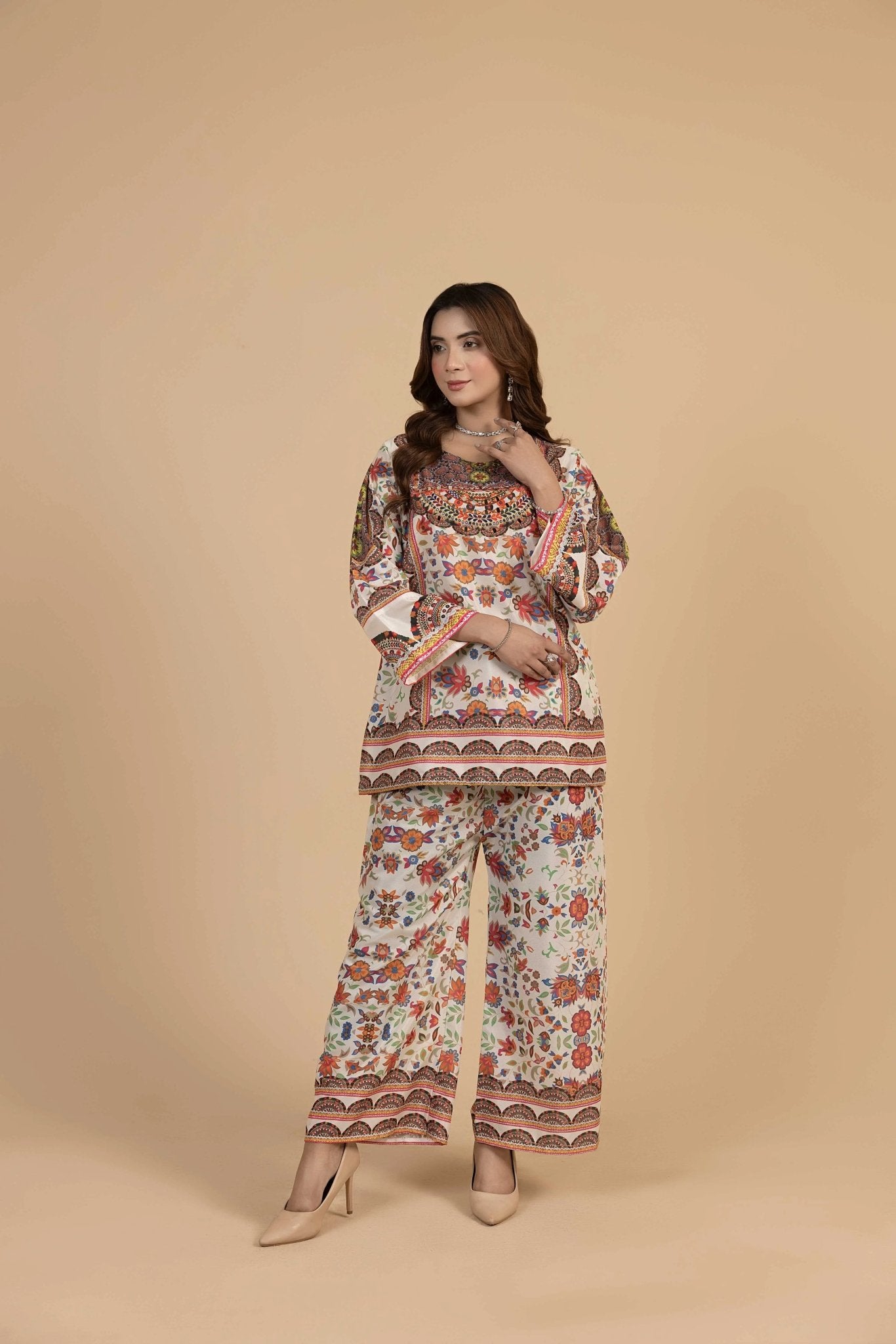 2PC Stitched Silk Suit - MS001 - Mahriza