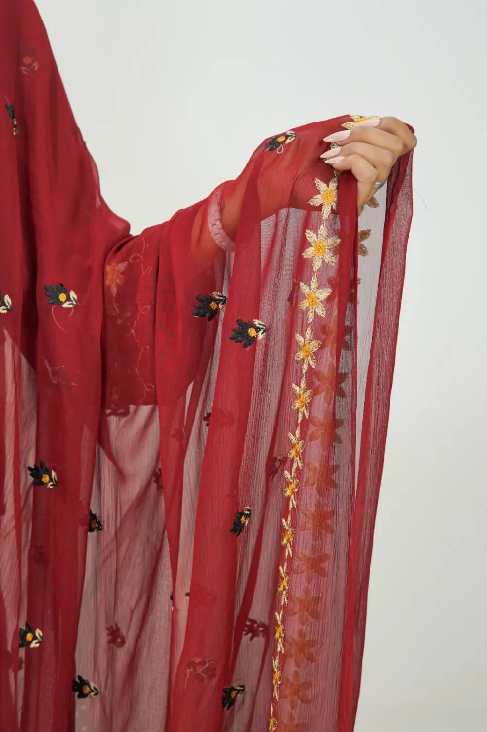 3PC Stitched Embroidered Lawn Suit. MEL - 002 - Mahriza