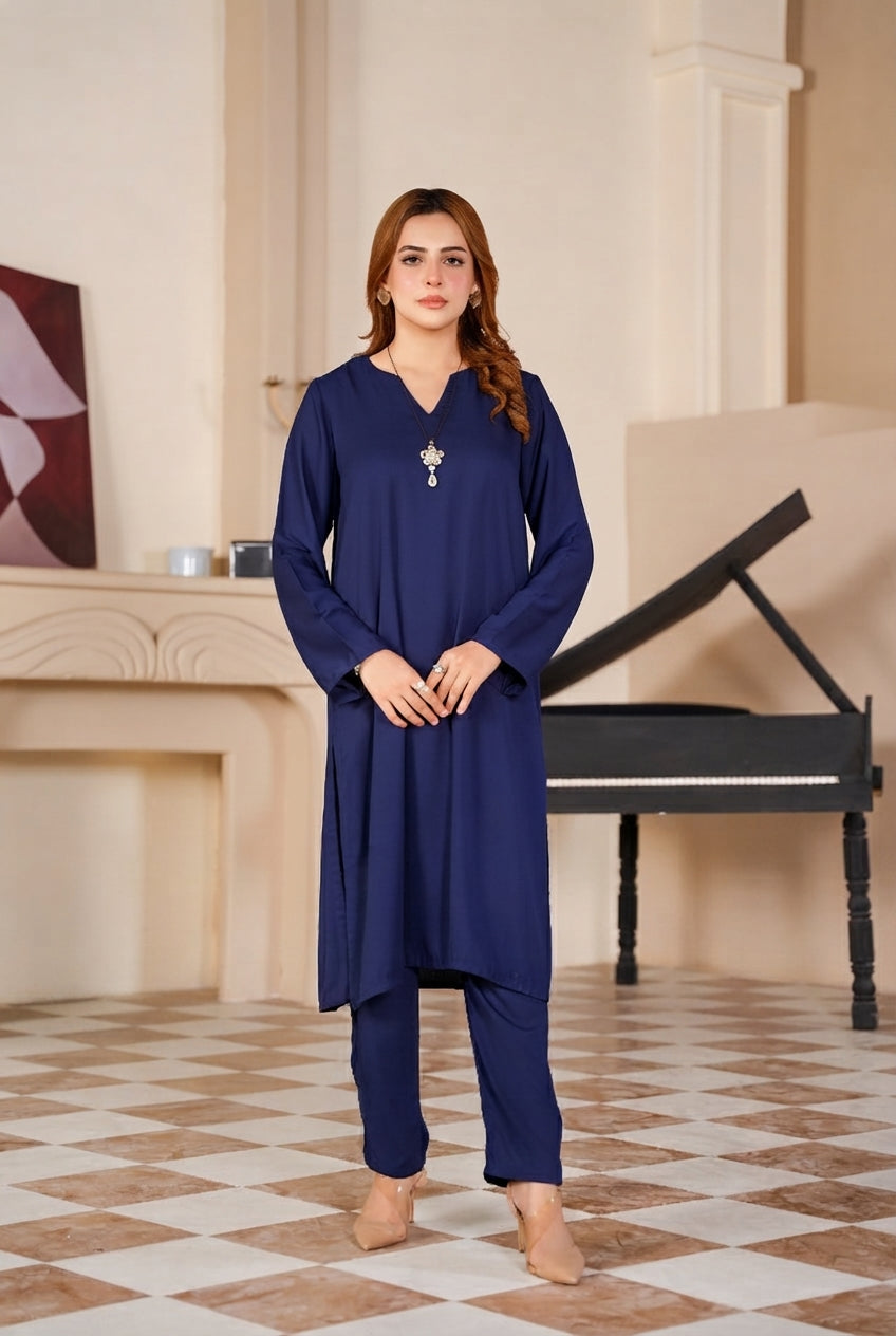 Elegant Blue  Classic 2-Piece Suit
