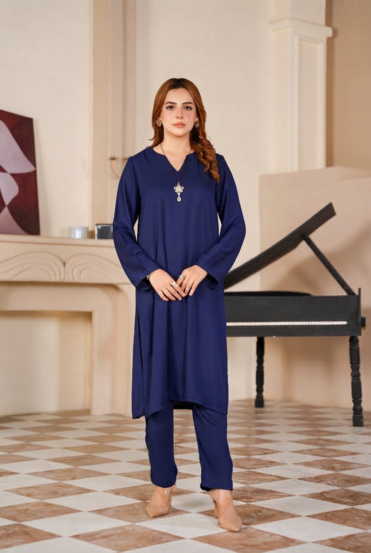 Elegant Blue  Classic 2-Piece Suit