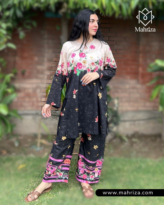 Floral Fusion 2-Piece Lawn Suit
