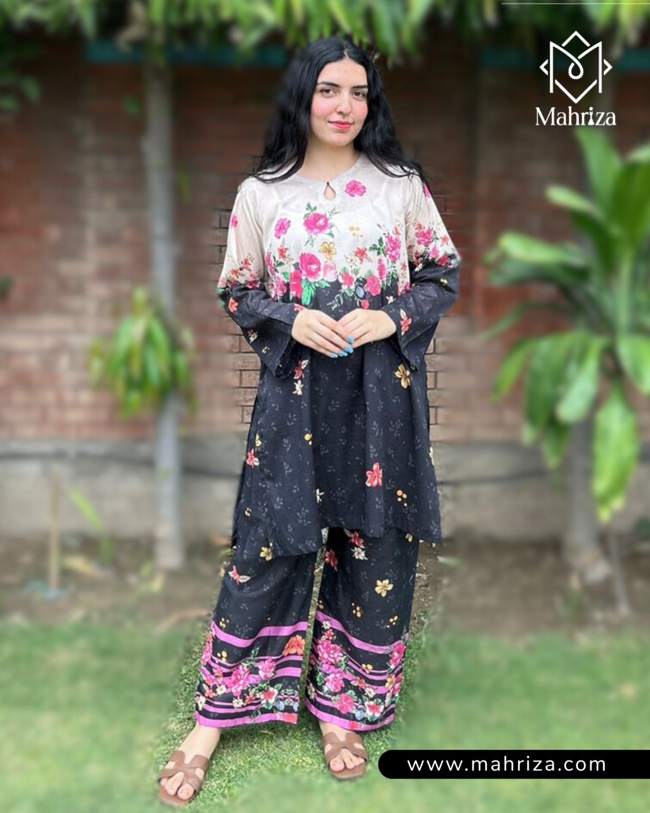 Floral Fusion 2-Piece Lawn Suit Mahriza