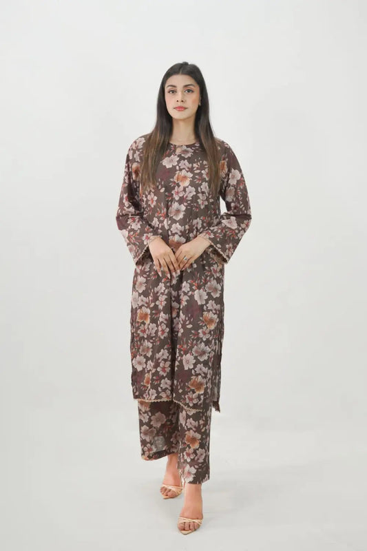 2PC Stiched Lawn Digital Print ML 008