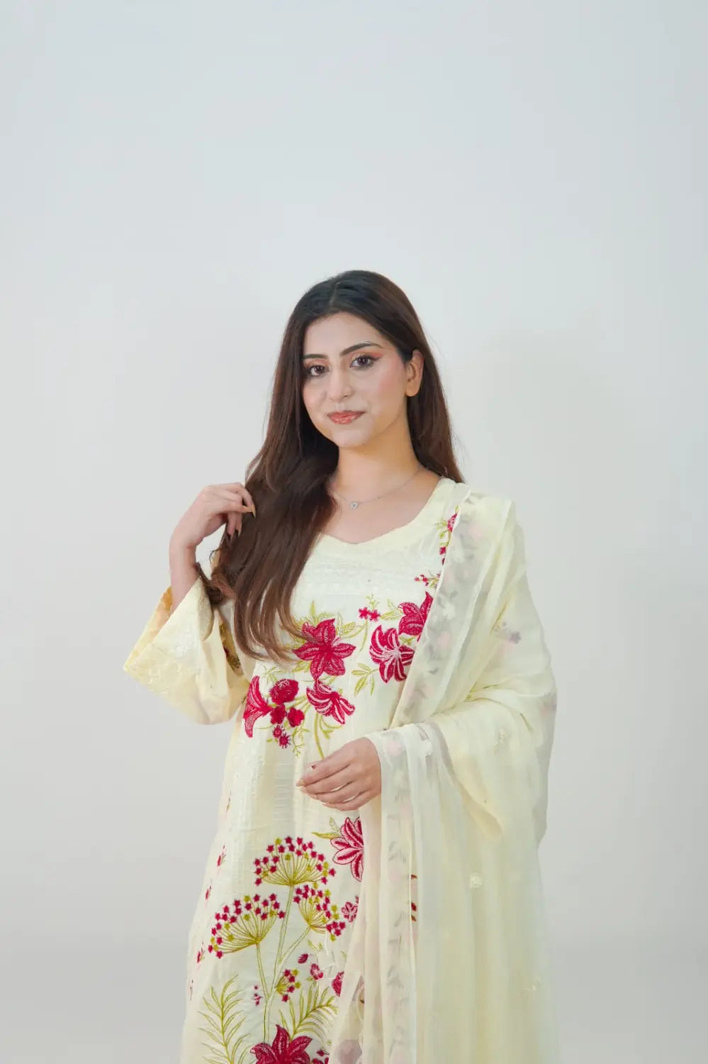 3PC Stiched Lawn Digital Print ML 007 Mahriza
