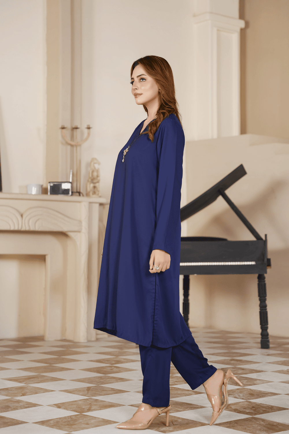 AZURE ROYAL BLUE CO-ORD SET - Mahriza