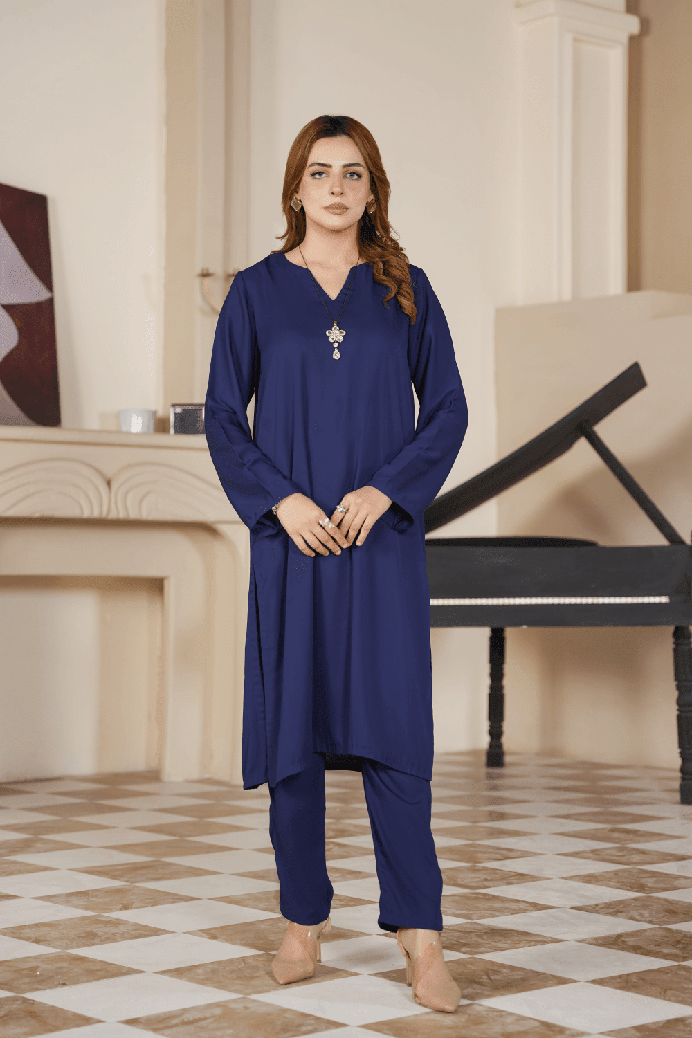 AZURE ROYAL BLUE CO-ORD SET - Mahriza