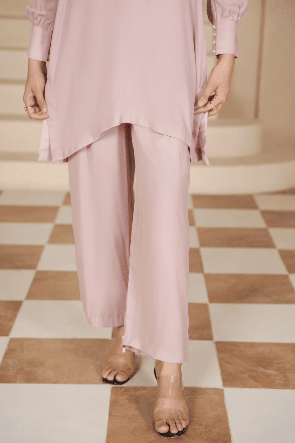 ENSEMBLE DUSTY PINK CO-ORD SET - Mahriza