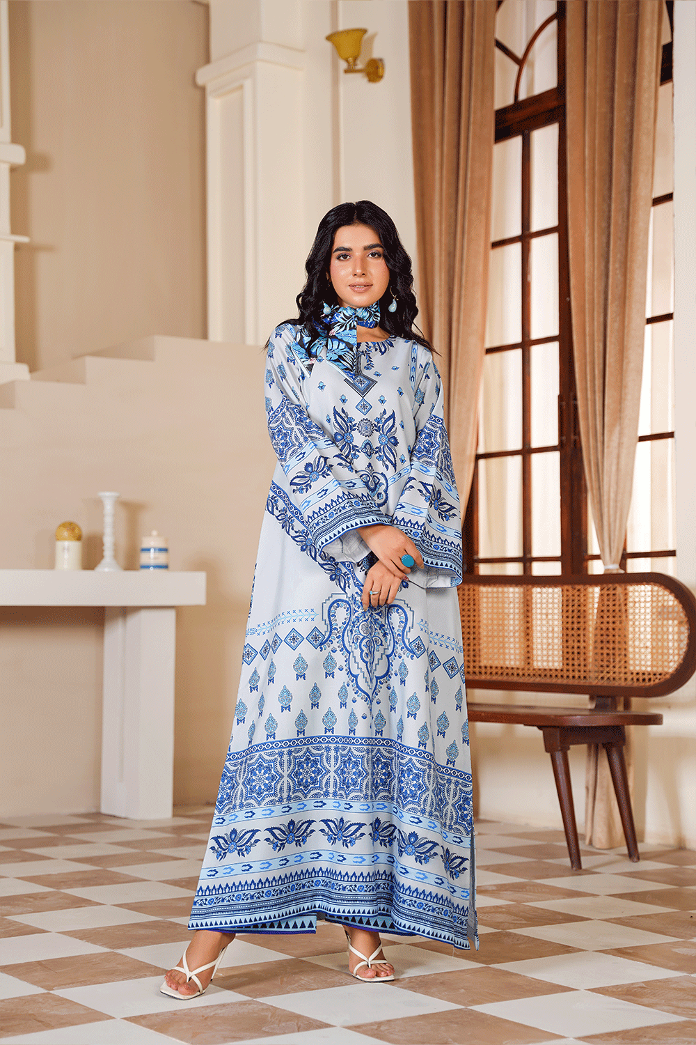 INDIGO BREEZE PRINTED CO-ORD SET - Mahriza
