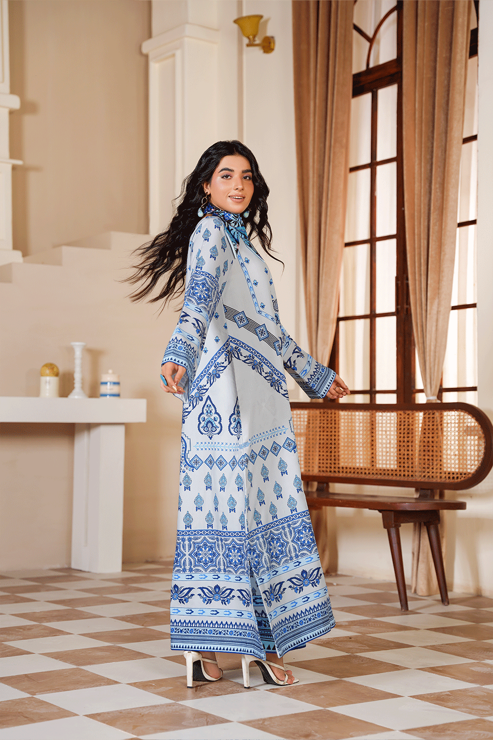 INDIGO BREEZE PRINTED CO-ORD SET - Mahriza