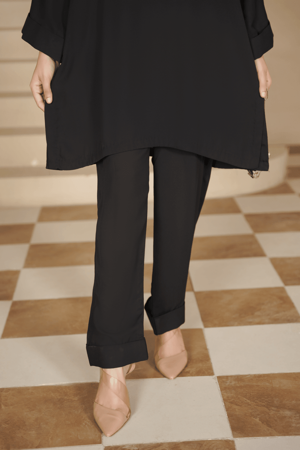 MIDNIGHT BLACK CO-ORD SET - Mahriza
