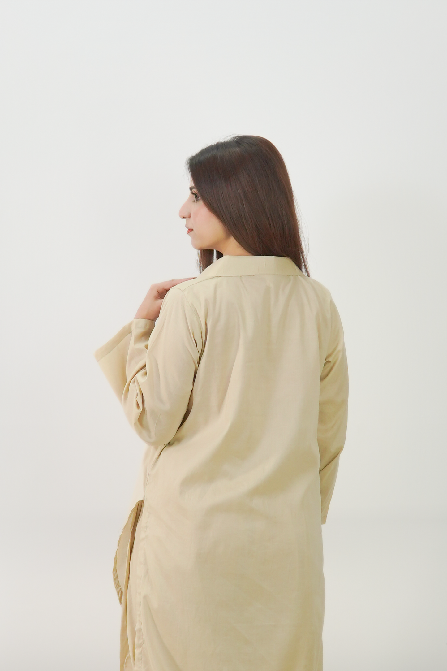 2PC Stiched  Plan Lawn  ML 009 Mahriza