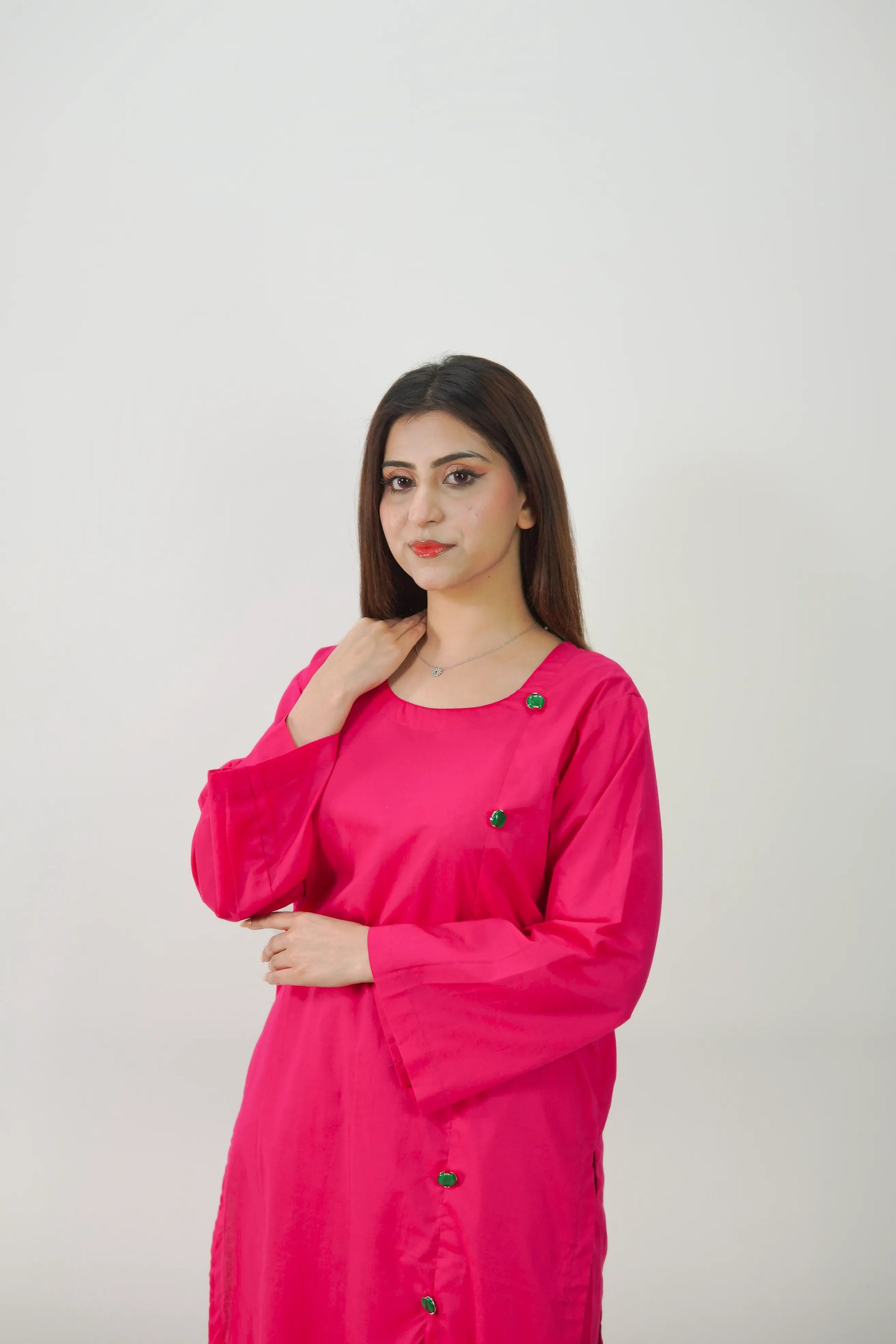 2PC Stiched  Plan Lawn  ML 10 Mahriza