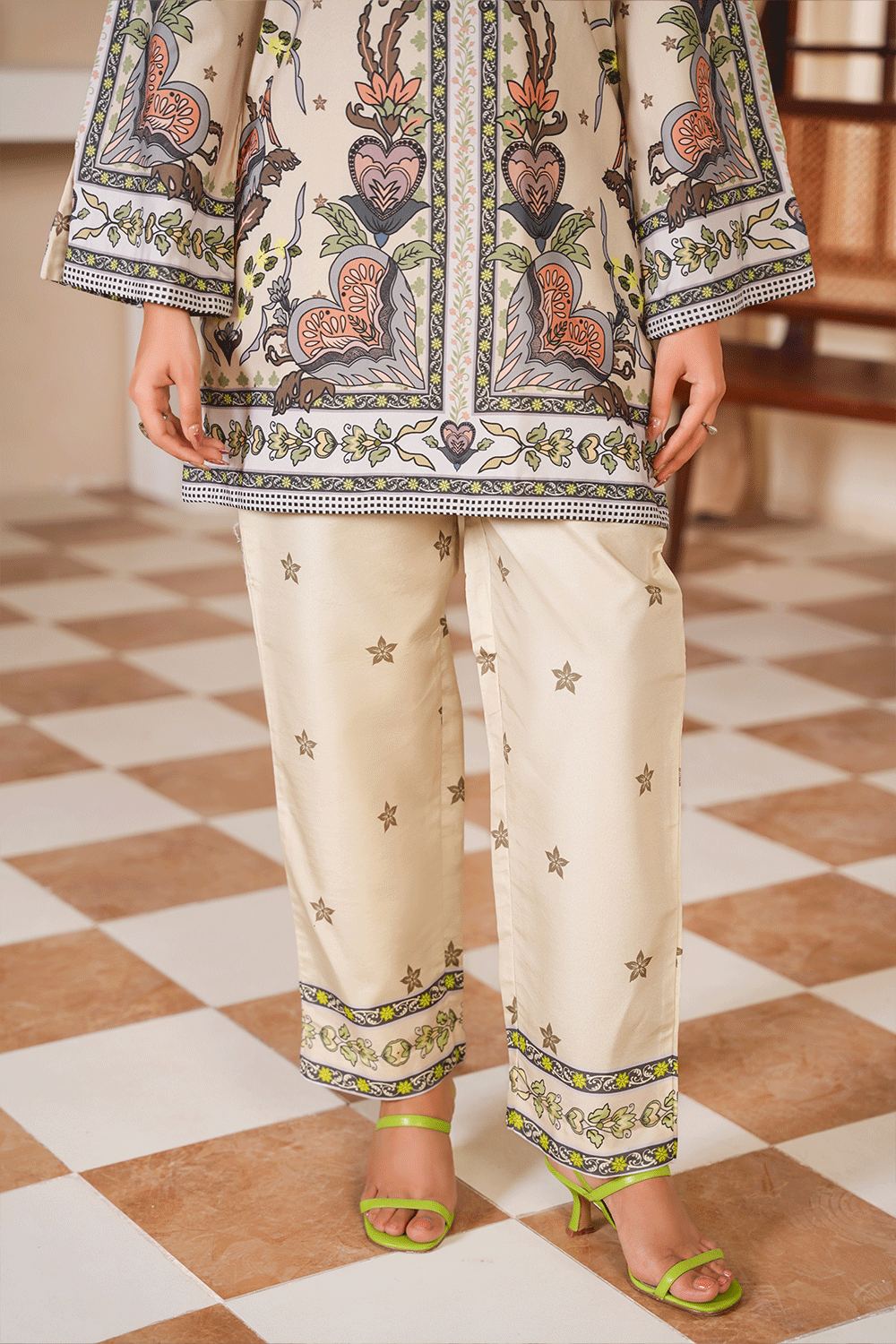 ZELLIGE PRINTED CO-ORD SET - Mahriza